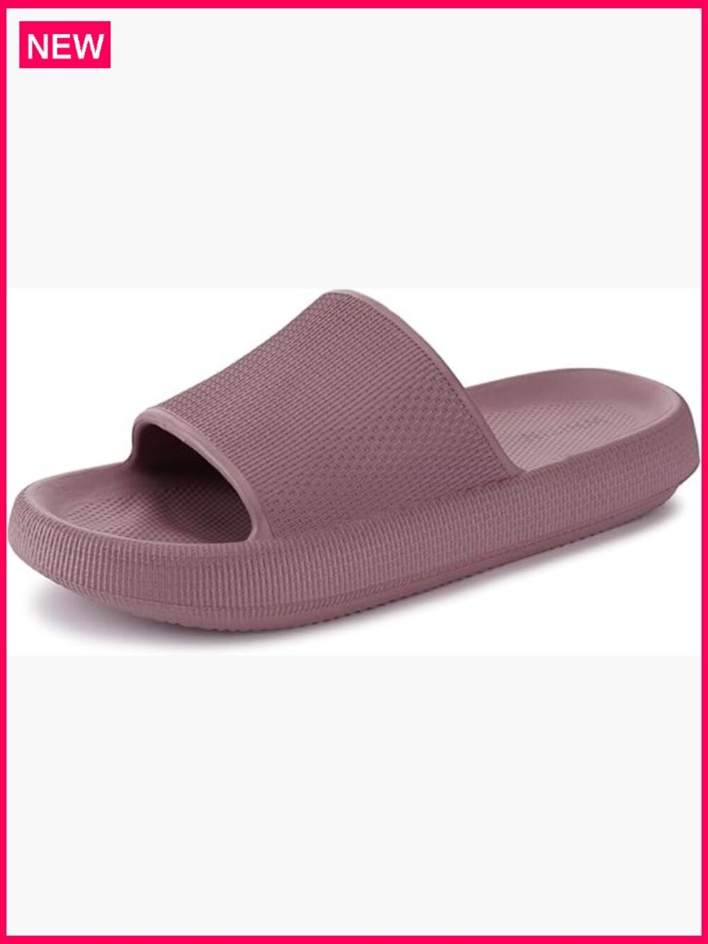 Women's Non-Slip Cushioned Thick Sole Slides, Quick Drying Bathroom Slippers